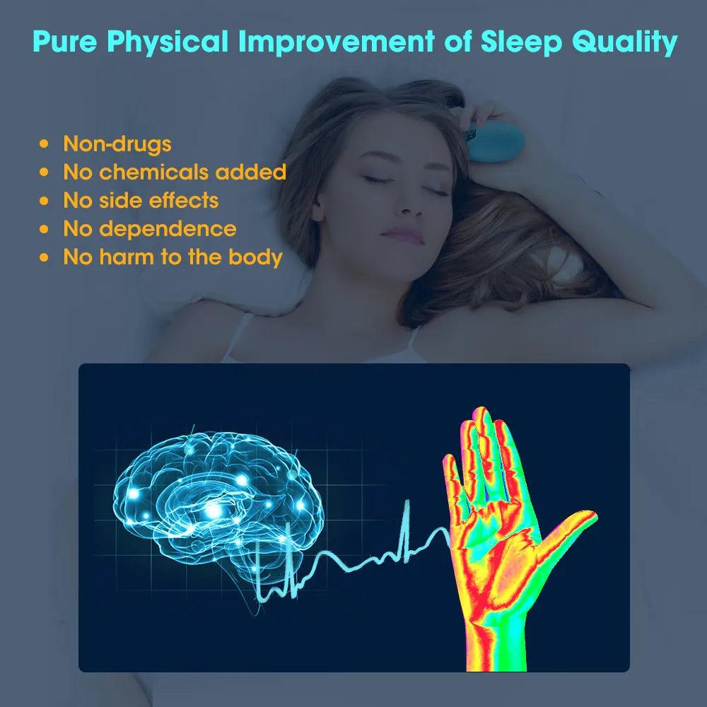 Handheld Sleep Aid Device Help Sleep Relieve Insomnia Instrument Pressure Relief Sleep Device Night Anxiety Therapy Relaxation - Ammpoure Wellbeing