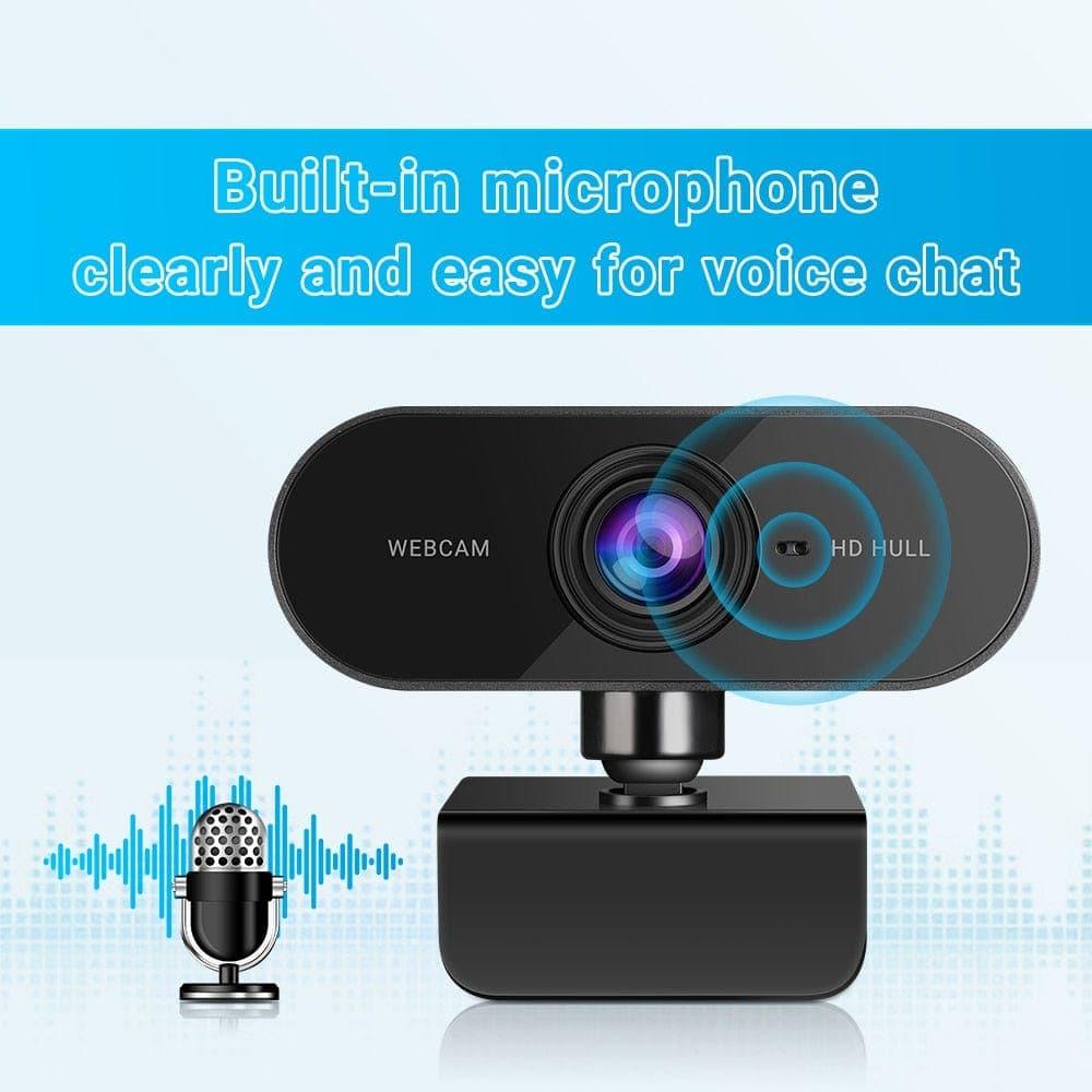 HD 1080P Cam Webcam Computer PC Web USB Camera With Microphone Rotate Camera For Video Calling Conference Work - Ammpoure Wellbeing