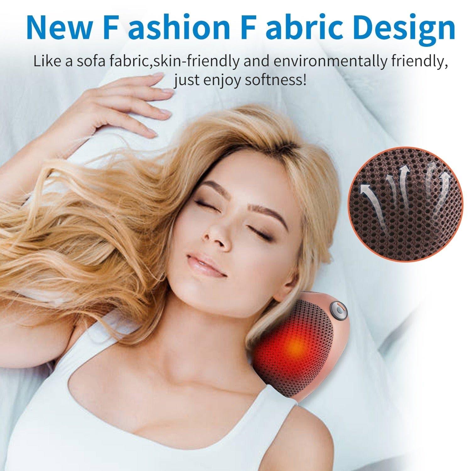 Head Massage Pillow Vibrator Massager - Infrared Therapy Shiatsu - Ammpoure Wellbeing