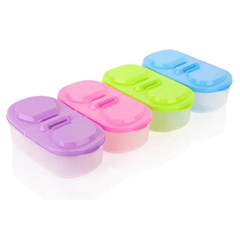 Healthy Plastic Food Container Portable Lunch Box Capacity Camping Picnic Food Fruit Container Storage Box for kids Dinnerware - Ammpoure Wellbeing