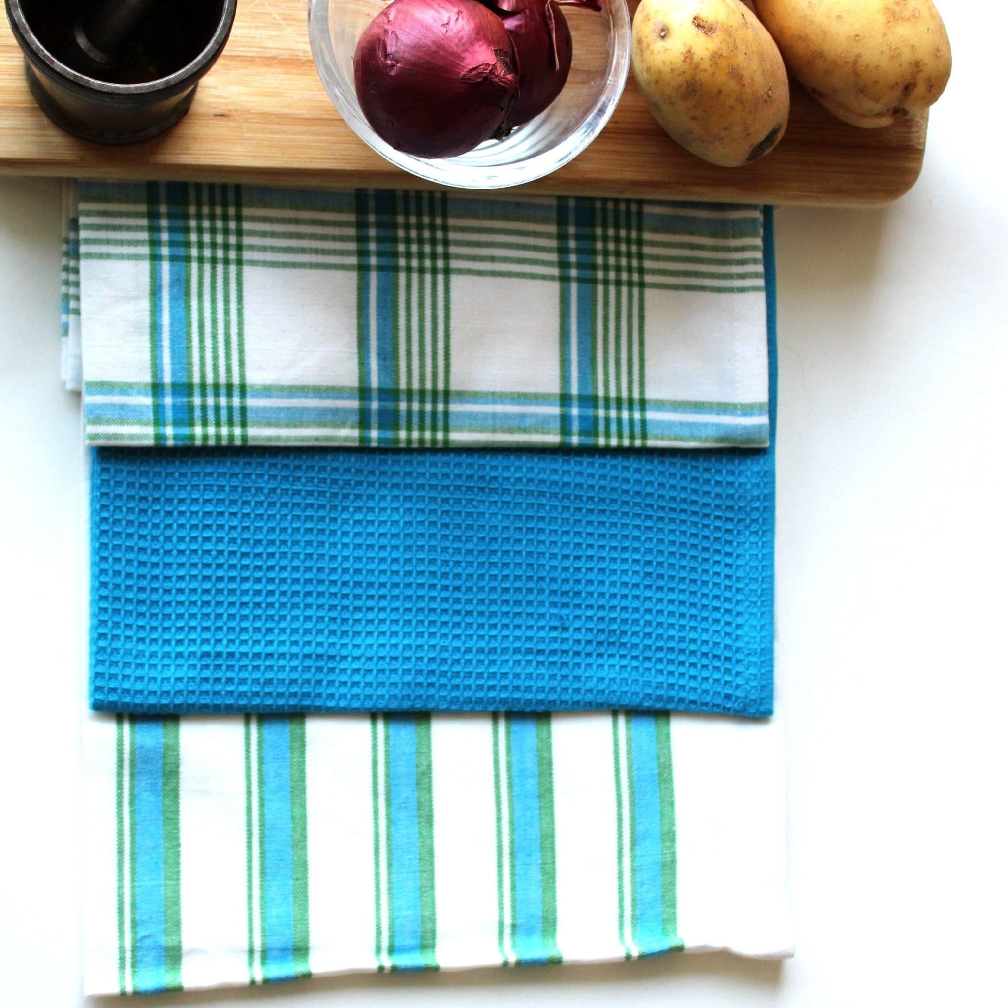 Kitchen Tea Towels, Pack of 3 - Ammpoure Wellbeing