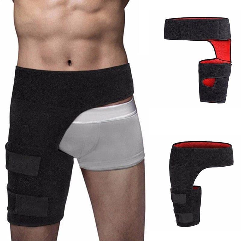 Leg Warmers Groin Support Wrap Hip Joint Support Loin Groin Sacrum Pain Relief Strain Arthritis Protector Hip Thigh Guard Brace - Ammpoure Wellbeing