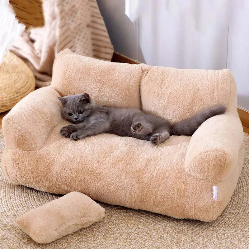 Luxury Cat Bed Sofa Winter Warm Cat Nest Pet Bed for Small Medium Dogs Cats Comfortable Plush Puppy Bed Pet Supplies - Ammpoure Wellbeing