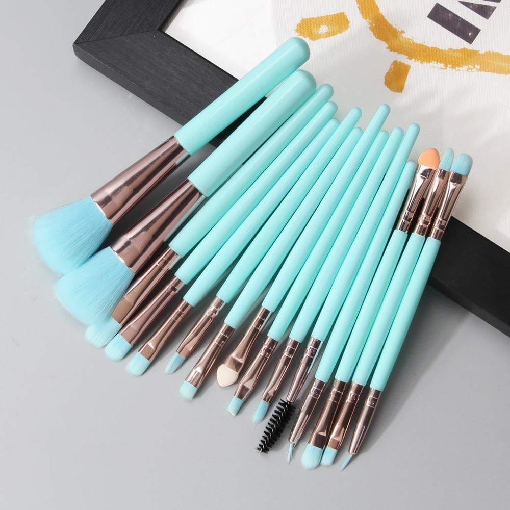 Makeup Brushes Tool Set 6/15/18/20Pcs - Ammpoure Wellbeing