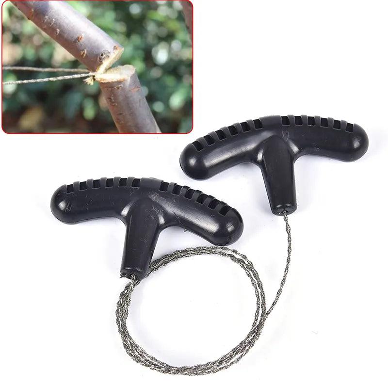 Manual Hand Steel Travel Tools Outdoor Camping Hiking Rope Chain Saw Practical Portable Emergency Survival Gear Steel Wire Kits - Ammpoure Wellbeing