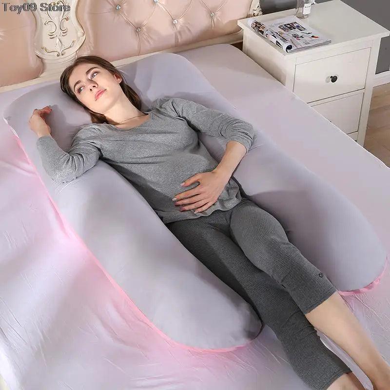 Maternity Pregnancy Boyfriend Arm Body Sleeping Pillow Case Covers Sleep U Shape Cushion Cover Maternity U - shape Pillow Case - Ammpoure Wellbeing