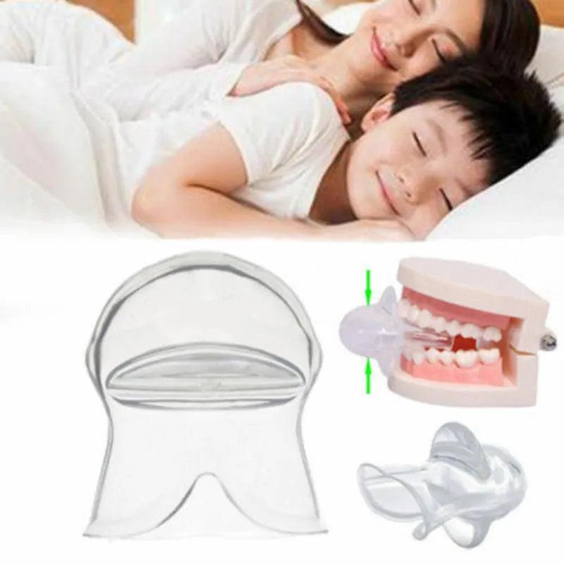 Medical Silicone Anti Snoring Tongue Anti Snore Device Apnea Aid Tongue Retainer Anti Snoring Mouthpiece Braces Snore Stopper - Ammpoure Wellbeing