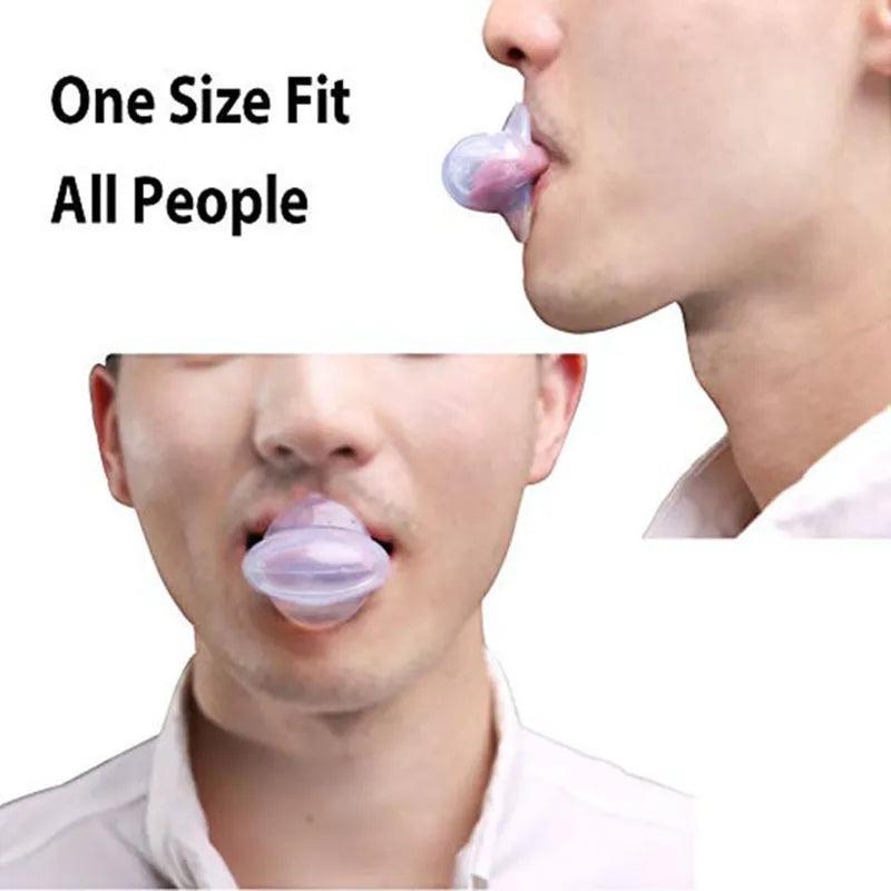 Medical Silicone Anti Snoring Tongue Anti Snore Device Apnea UK Aid Tongue Retainer Anti Snoring Mouthpiece Braces Snore Stopper - Ammpoure Wellbeing