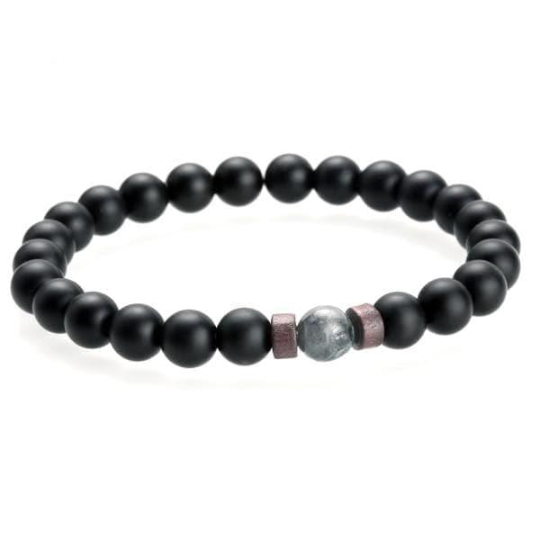 Men Bracelet Natural Moonstone Bead Tibetan Buddha Bracelet - Ammpoure Wellbeing