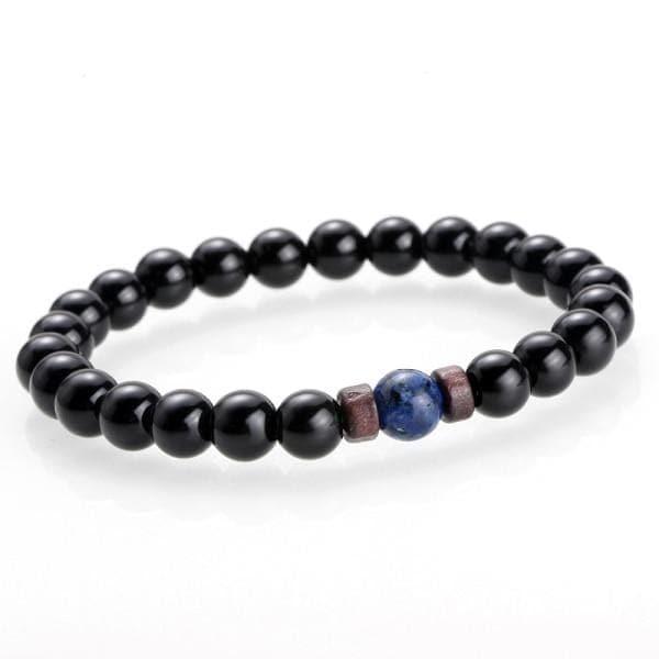 Men Bracelet Natural Moonstone Bead Tibetan Buddha Bracelet - Ammpoure Wellbeing