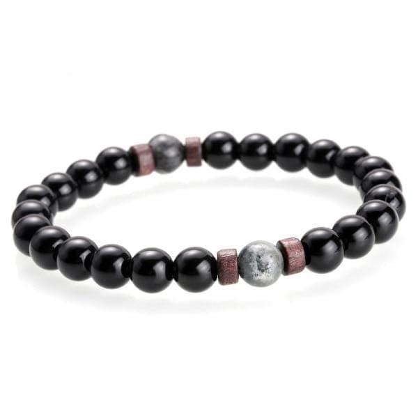 Men Bracelet Natural Moonstone Bead Tibetan Buddha Bracelet - Ammpoure Wellbeing