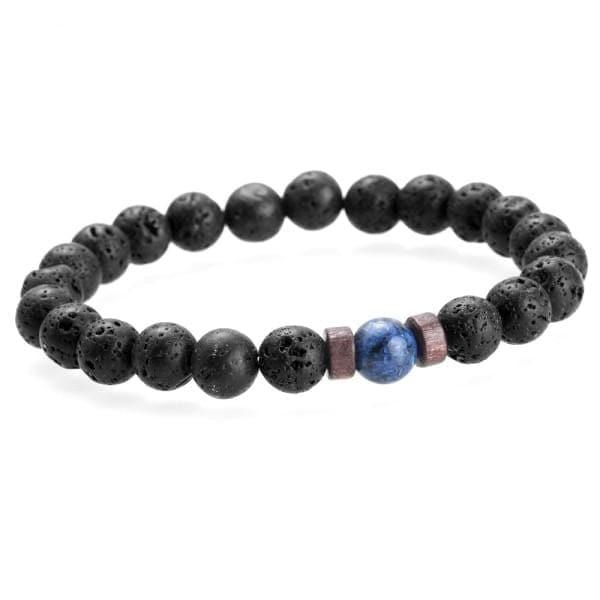 Men Bracelet Natural Moonstone Bead Tibetan Buddha Bracelet - Ammpoure Wellbeing