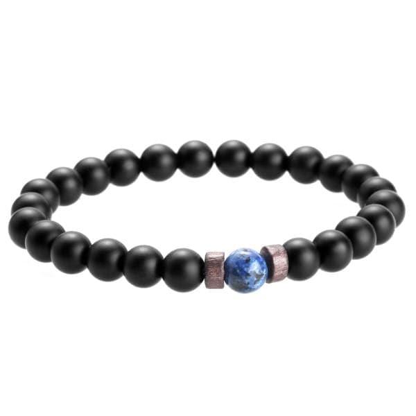 Men Bracelet Natural Moonstone Bead Tibetan Buddha Bracelet - Ammpoure Wellbeing