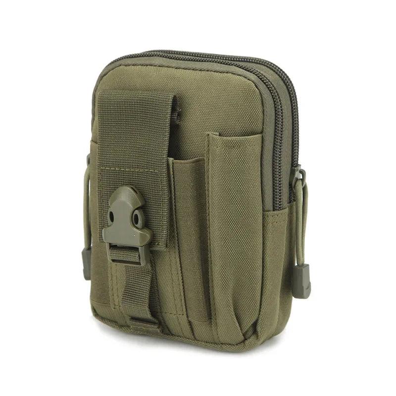 Men Tactical Molle Pouch Belt Waist Pack Bag Small Pocket Military Waist Pack Running Pouch Travel Camping Bags Soft back - Ammpoure Wellbeing