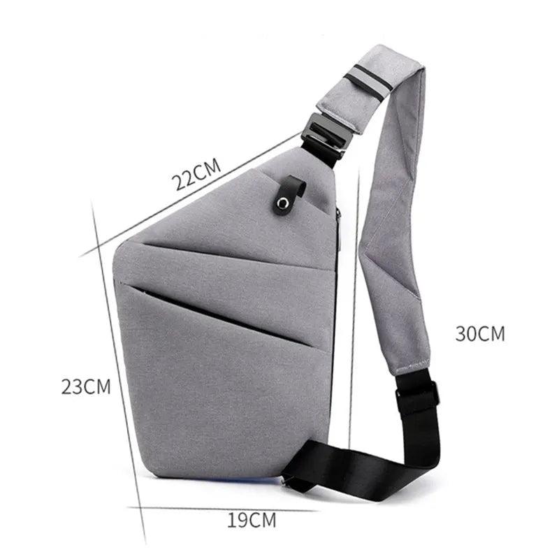 Men ultra thin anti - theft small chest bag mini cross body bags male one shoulder sling bag for travel boy sports bag - Ammpoure Wellbeing
