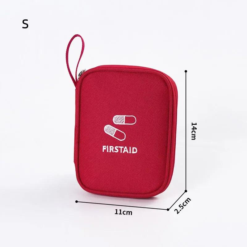 Mini Home Medical Storage Bag Portable Travel Emergency First Aid Kit Medicine Pack Outdoor Camping Travel Sorting Survival Sack - Ammpoure Wellbeing