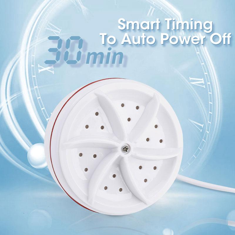 Mini Washing Machine USB Rotating Turbine Portable Washing Machine For Socks Underwear Wash Dishes For Travel Home Business Trip - Ammpoure Wellbeing