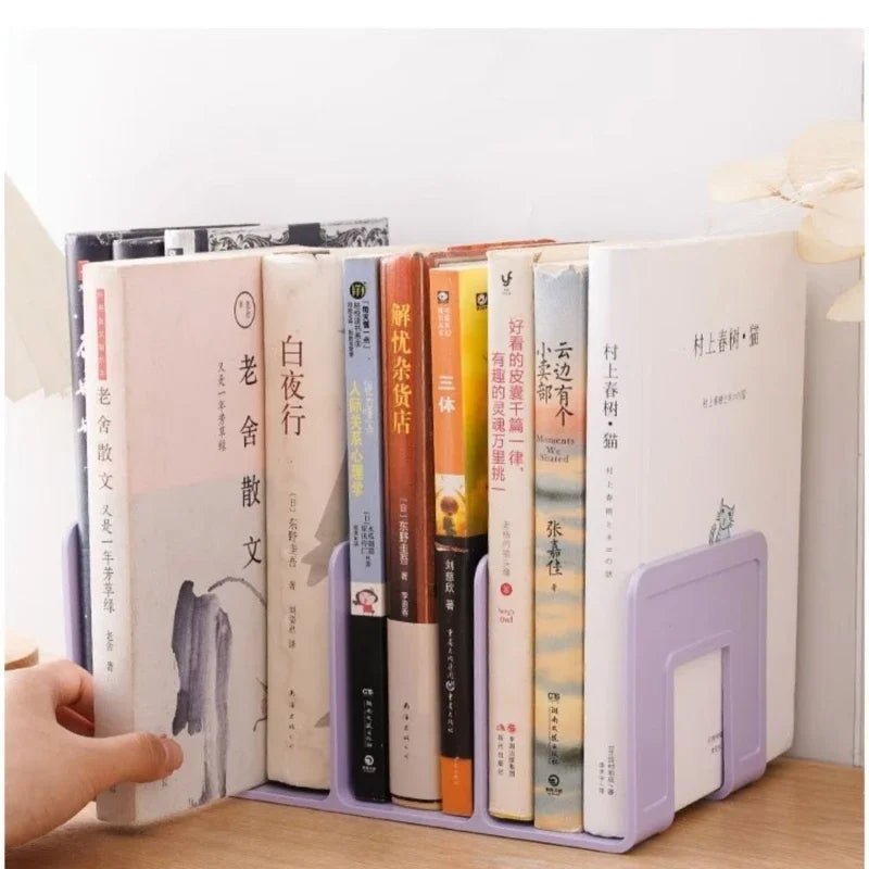 Multi - function Book Magazine Bookshelf Storage Stand Desk Organizer Holder for Book Magazine CD Files School Office Supplies - Ammpoure Wellbeing