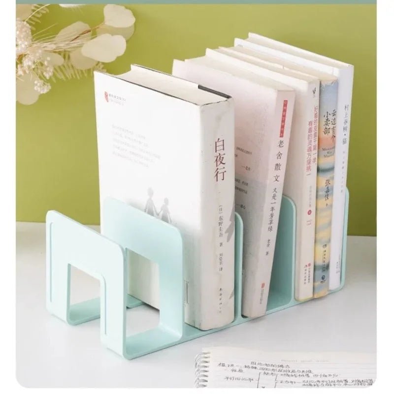 Multi - function Book Magazine Bookshelf Storage Stand Desk Organizer Holder for Book Magazine CD Files School Office Supplies - Ammpoure Wellbeing