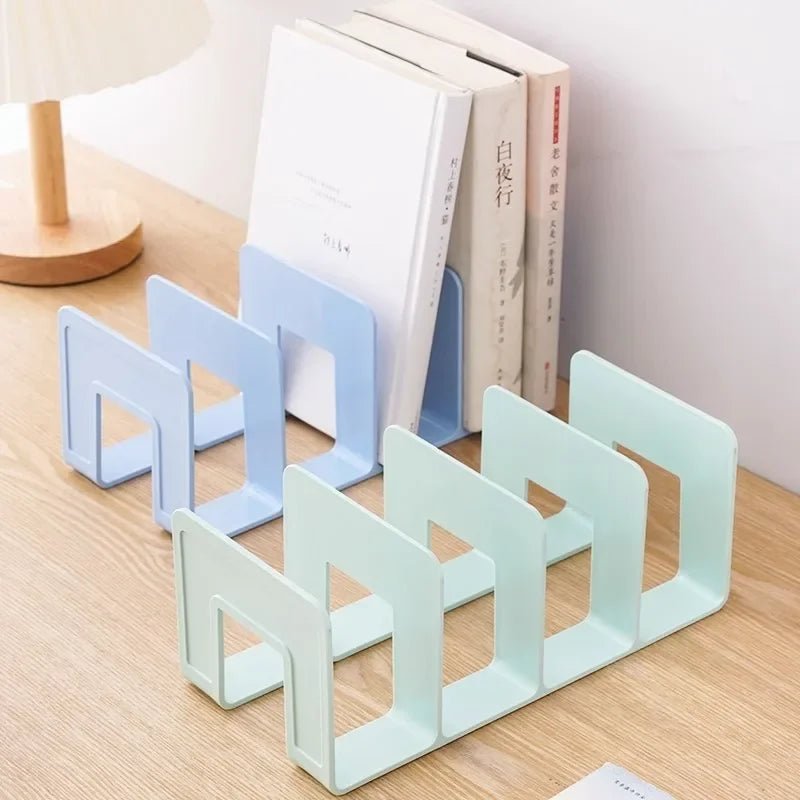 Multi - function Book Magazine Bookshelf Storage Stand Desk Organizer Holder for Book Magazine CD Files School Office Supplies - Ammpoure Wellbeing