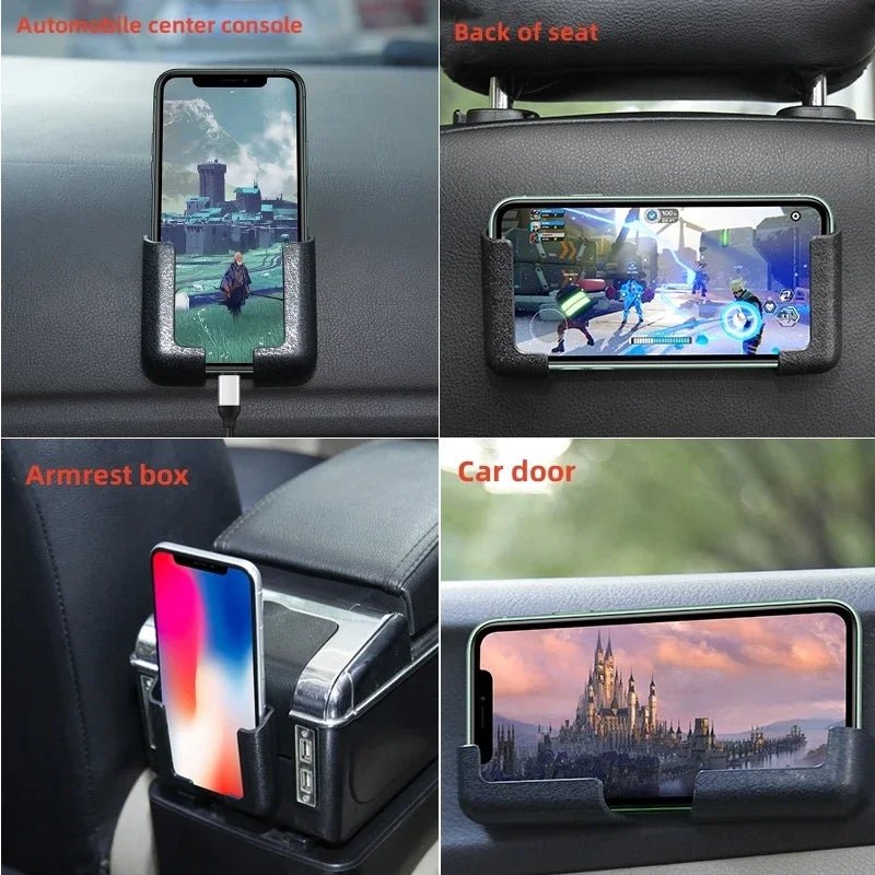 Multifunction Car Phone Mount Cell Phone Holder Lightness Portability No Space Occupy Stand Auto Interior Accessories - Ammpoure Wellbeing