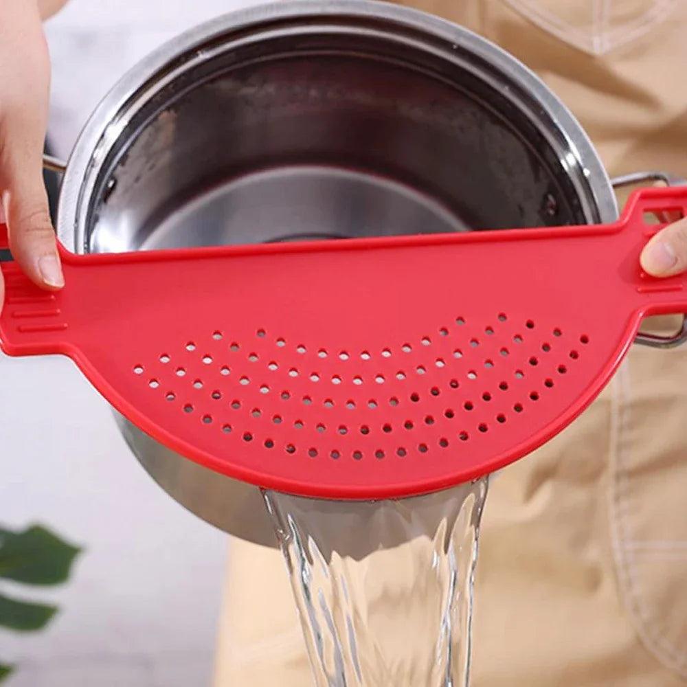 Multifunction PP Material Cooking Tool Fun Shape Pot Drain Pan Strainer Liquid Drainer Kitchen Colander Strainer - Ammpoure Wellbeing