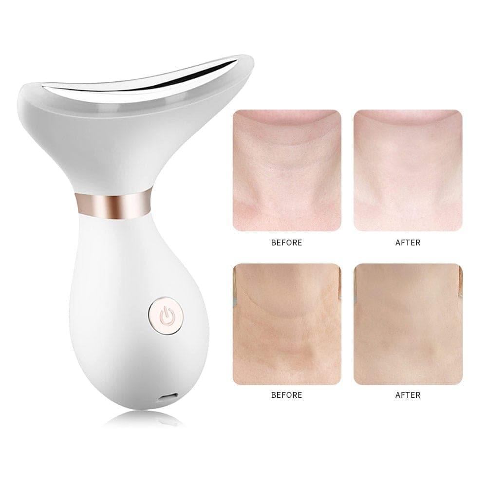 Multifunctional Face Neck Massage Facial Lift Beauty Devices Remove Double Chin LED Photon Therapy Anti Wrinkle Skin Care Tools - Ammpoure Wellbeing