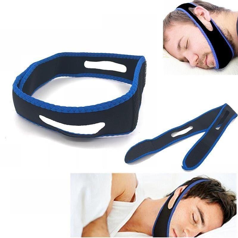 Neoprene Anti Snore Stop Snoring Chin Strap Belt Anti Apnea (black) - Ammpoure Wellbeing