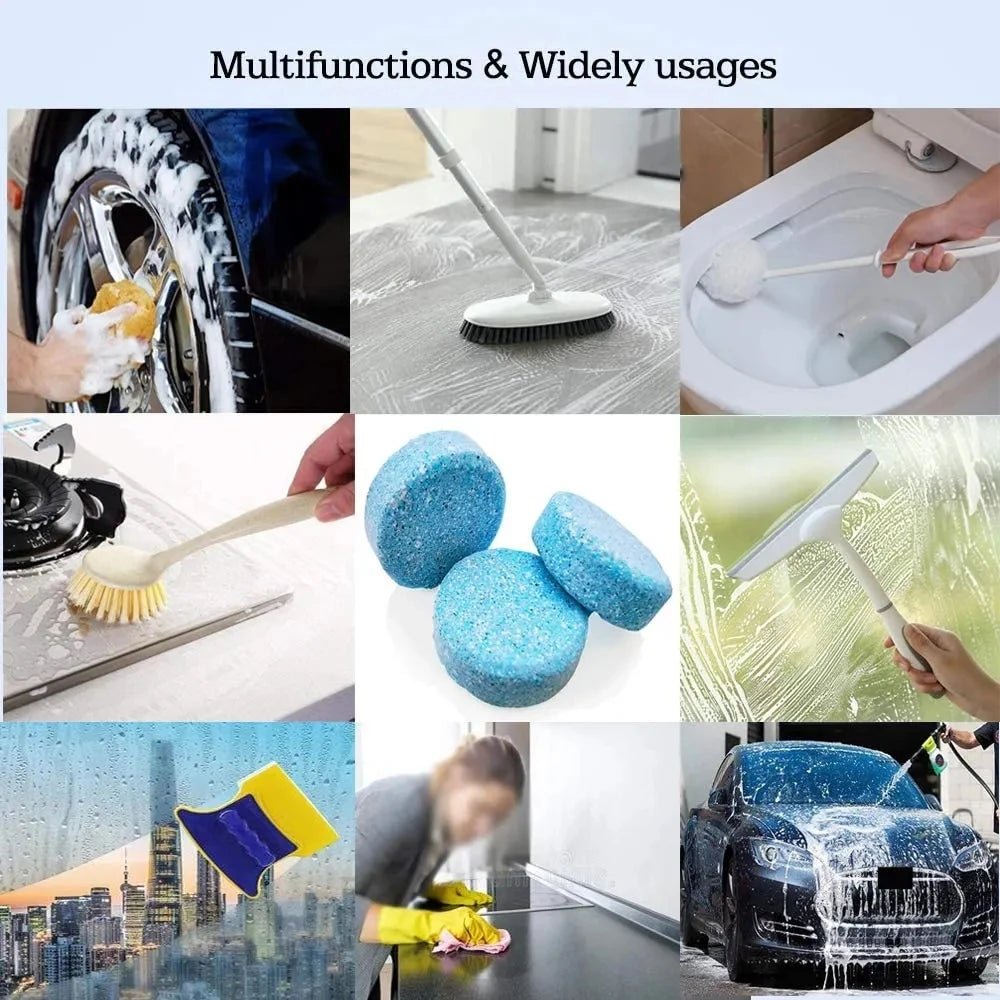 New Car Windshield Cleaner Car Effervescent Tablet Glass Water Solid Cleaner Universal Automobile Accessories Spray Cleaner - Ammpoure Wellbeing