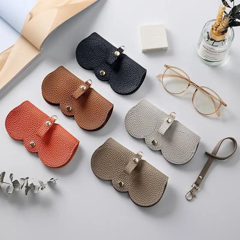 NEW PU Sunglasses Bag Portable Eyeglass Case Sunglasses Protection Cover Cute Eyeglass Clip Simple Eyeglass Bag - Ammpoure Wellbeing