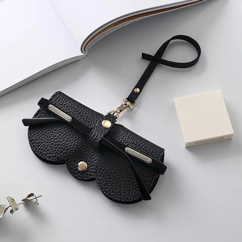 NEW PU Sunglasses Bag Portable Eyeglass Case Sunglasses Protection Cover Cute Eyeglass Clip Simple Eyeglass Bag - Ammpoure Wellbeing