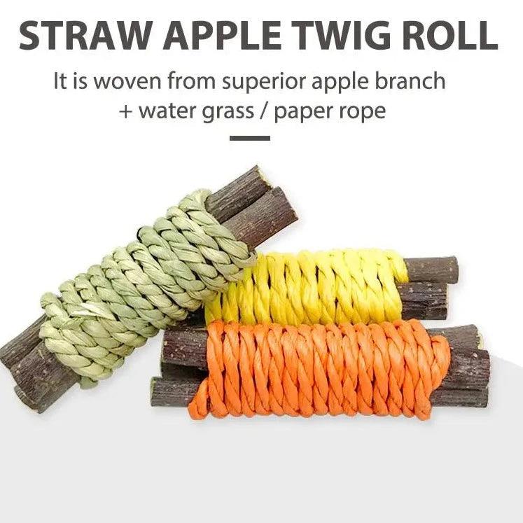 New Rabbit Toys Chinchilla Toy Pet Teeth Grinding Toys For Rabbits Hamster Grasses Chew Toy Hanging Cookie Rabbit Accessories - Ammpoure Wellbeing