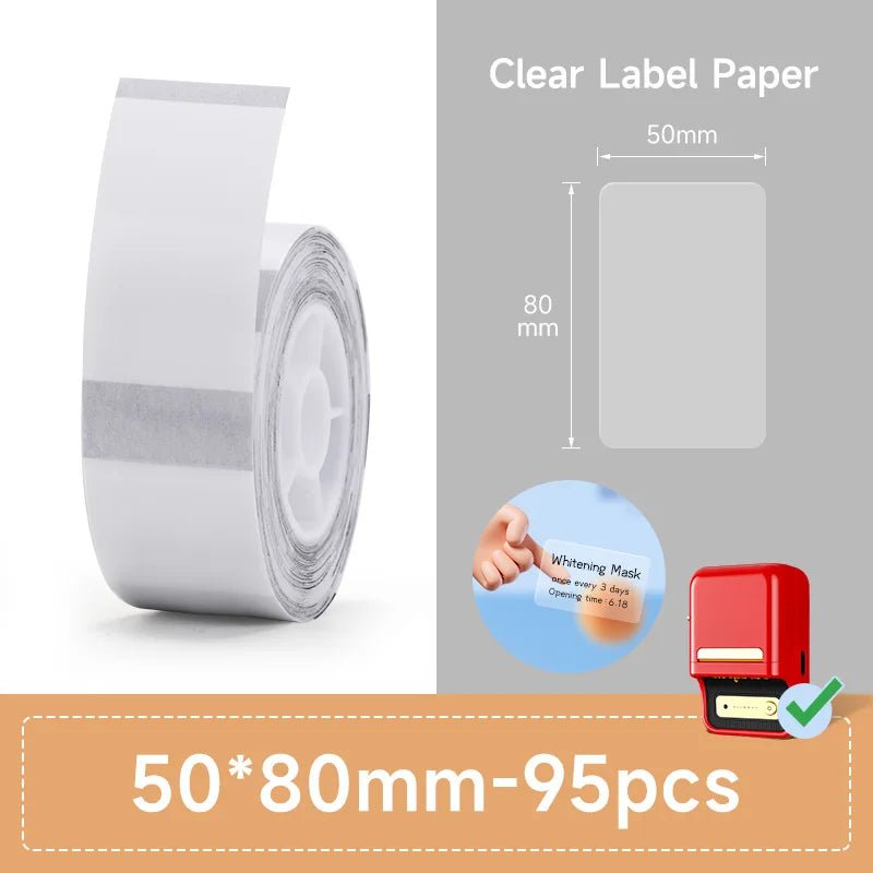 NiiMBOT B21 B3S B1 Round Label Printing Sticker Self - adhesive Thermal Waterproof Digital Number Cake Sealing Sticker Paper - Ammpoure Wellbeing