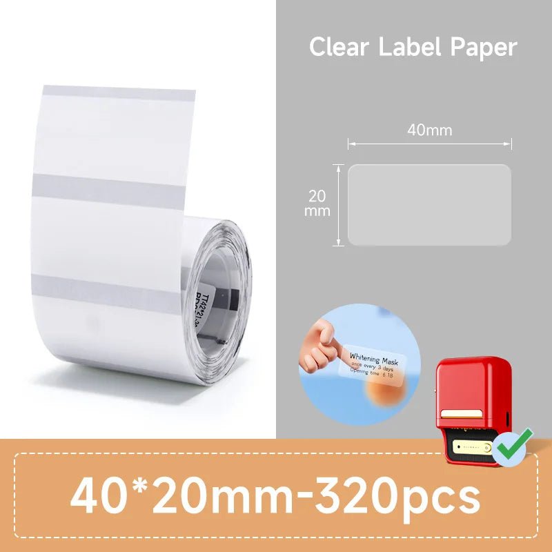 NiiMBOT B21 B3S B1 Round Label Printing Sticker Self - adhesive Thermal Waterproof Digital Number Cake Sealing Sticker Paper - Ammpoure Wellbeing