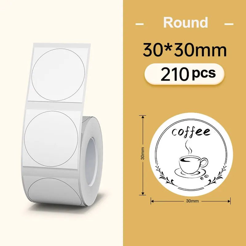 NiiMBOT B21 B3S B1 Round Label Printing Sticker Self - adhesive Thermal Waterproof Digital Number Cake Sealing Sticker Paper - Ammpoure Wellbeing