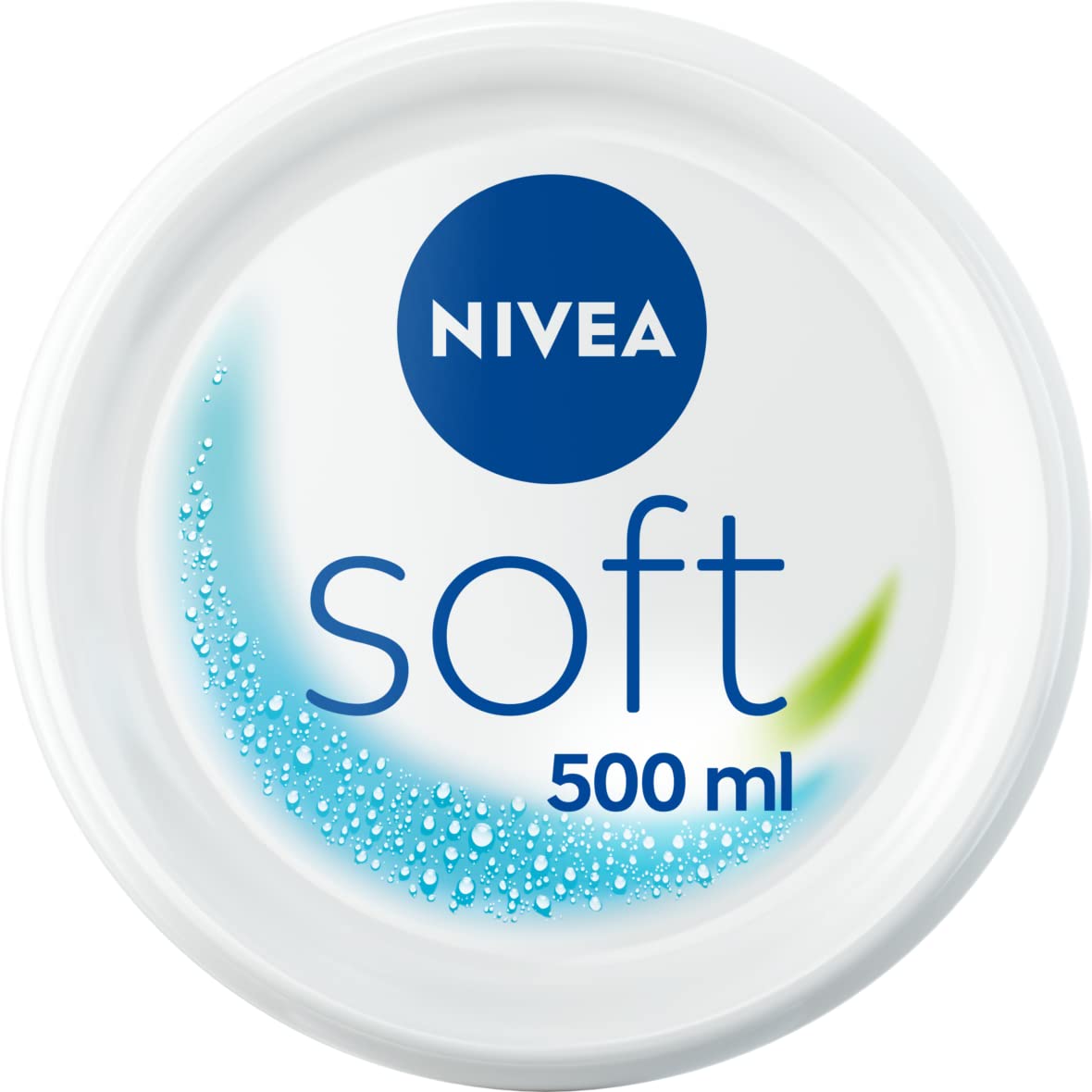 NIVEA Soft Moisturising Cream (500ml), A Moisturising Cream for Face, Body and Hands with Vitamin E and Jojoba Oil, Hand Cream Moisturises Deeply, All - Purpose Day Cream - Ammpoure Wellbeing