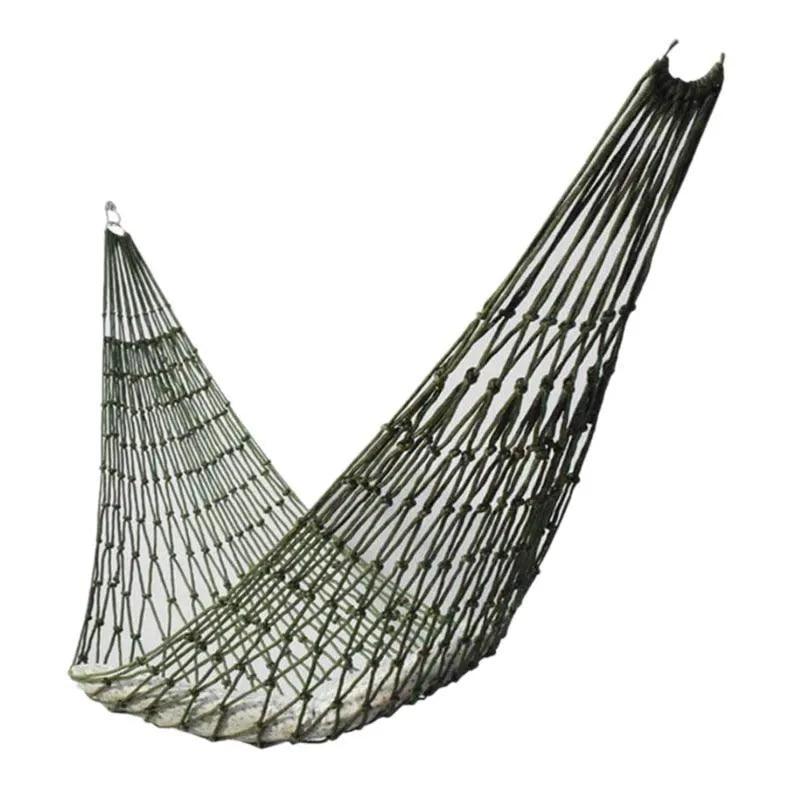 Nylon Rope Meshy Hammock for Outdoor Sleeping Net Bed with Rope - Ammpoure Wellbeing