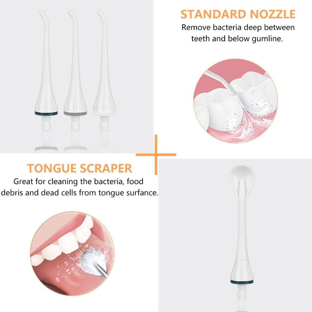 Oral Irrigator USB Rechargeable Dental Water Flosser Portable 300ML - Ammpoure Wellbeing