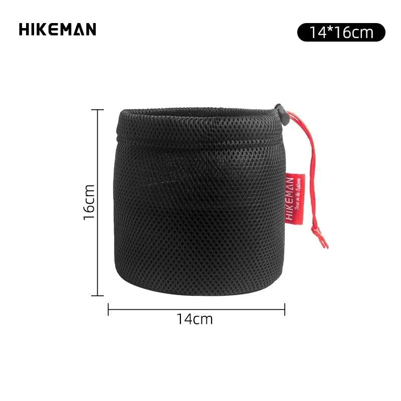 Outdoor Camping Pot Storage Bag Portable Picnic Cookware Storage Bag Sandwich Mesh Drawstring Pocket - Ammpoure Wellbeing