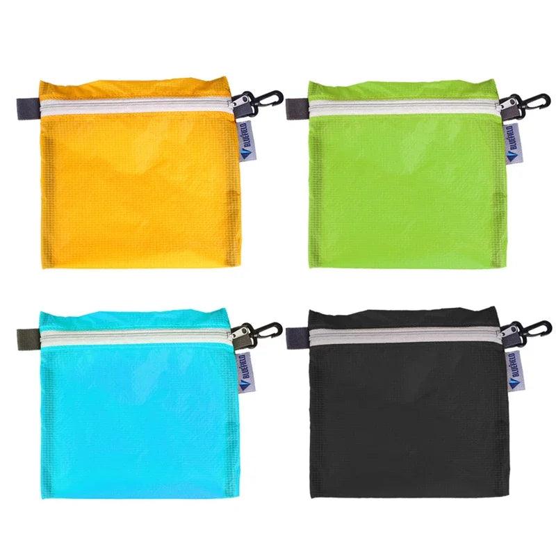 Outdoor Waterproof Bag Swimming Bag Pouch for Camping Hiking with Hook Zipper Storage Bag Ultralight 4 Colors Pocket Pouch - Ammpoure Wellbeing