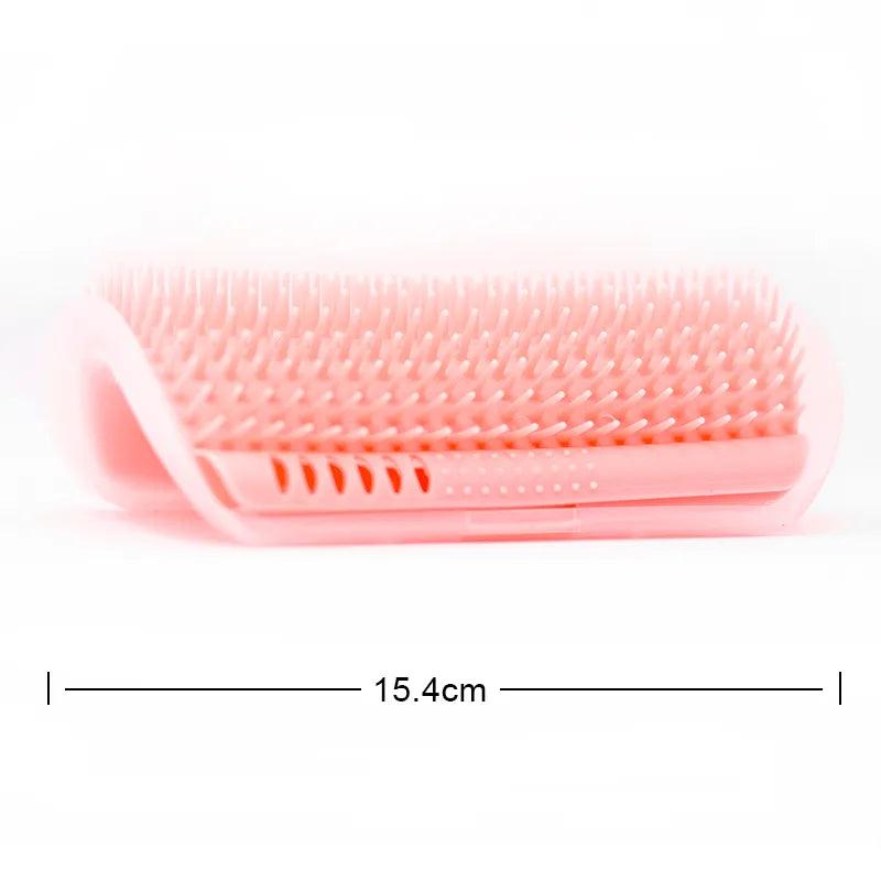 Pet Brush Comb Play Cat Toy Softer Cat Self Groomer Massage Comb with Catnip Cat Face Scratcher for Kitten Puppy Cat Accessories - Ammpoure Wellbeing