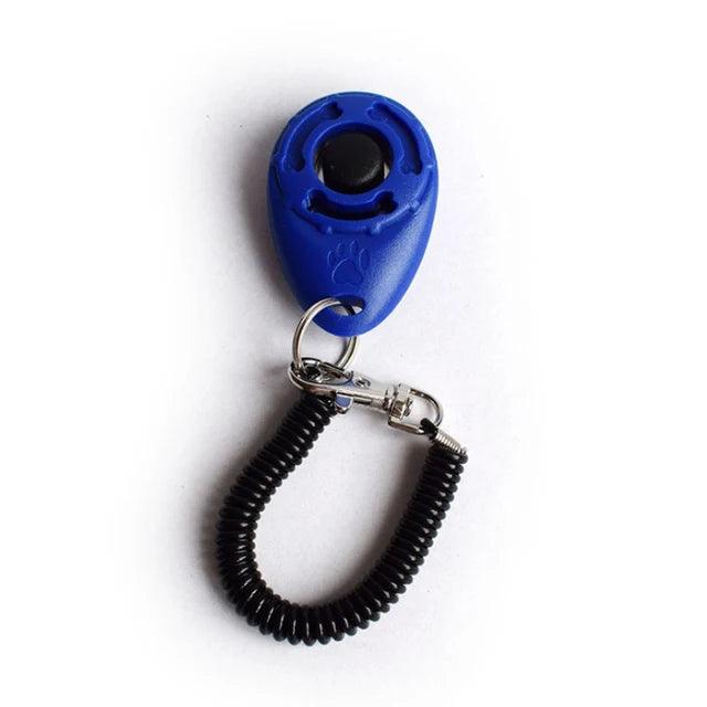 Pet Cat Dog Training Clicker Plastic New Dog Click Trainer Portable Auxiliary Adjustable Wristband Sound Key Chain Dog Supplies - Ammpoure Wellbeing