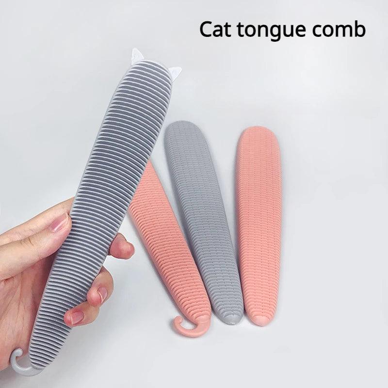 Pet Comb Cat Tongue Combs Shower Massage Itching Remover Hair Removal Brush Portable Long Short Hair Cats Grooming Supplies - Ammpoure Wellbeing