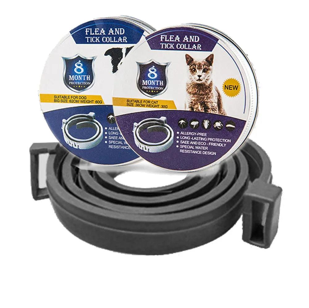 Pet Flea and Tick Collar for Dogs Cats Up To 8 Month Flea Tick Prevention Collar Anti - mosquito & Insect Repellent Puppy Supplies - Ammpoure Wellbeing