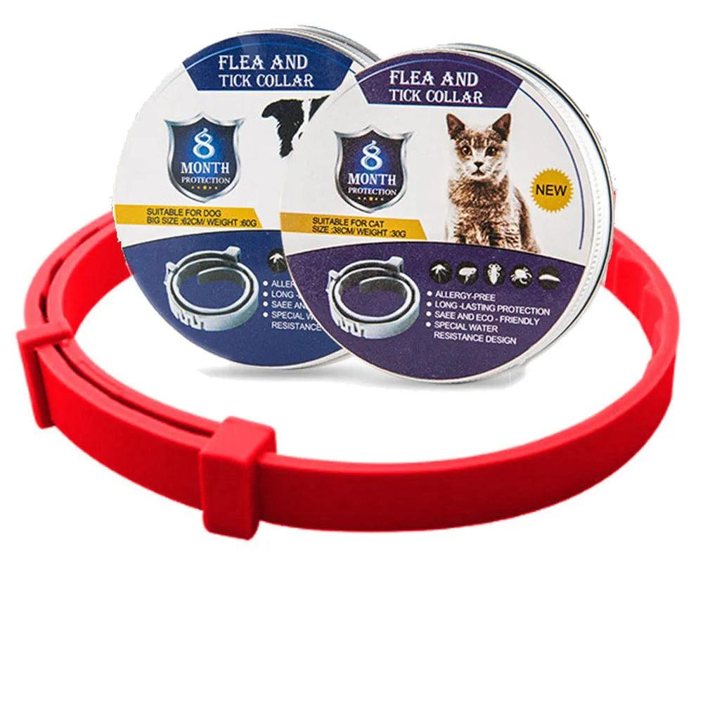 Pet Flea and Tick Collar for Dogs Cats Up To 8 Month Flea Tick Prevention Collar Anti - mosquito & Insect Repellent Puppy Supplies - Ammpoure Wellbeing