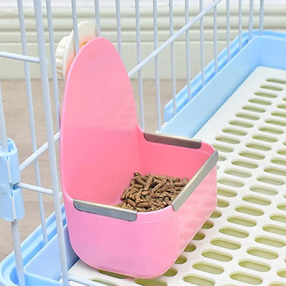 Pet Food Bowl Fixed Large - capacity Anti - drop Impact - resistant Feeder Bowl For Rabbit Guinea Pig Chinchilla - Ammpoure Wellbeing