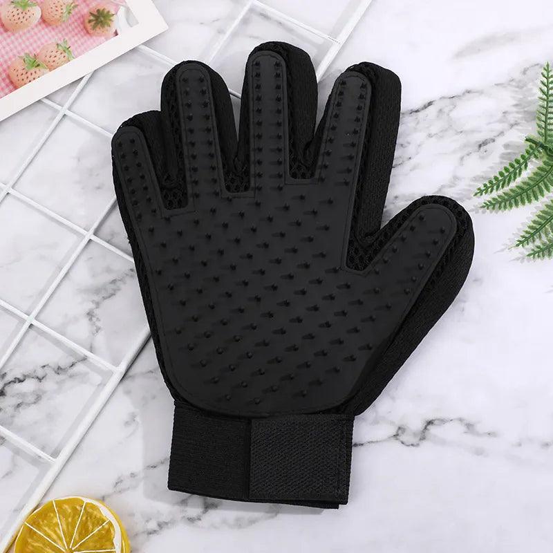 Pet Glove Cat Grooming Glove Cat Hair Deshedding Brush Gloves Dog Comb for Cats Bath Hair Remover Clean Massage Brush For Animal - Ammpoure Wellbeing