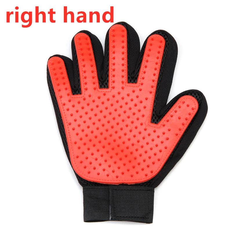 Pet Glove Cat Grooming Glove Cat Hair Deshedding Brush Gloves Dog Comb for Cats Bath Hair Remover Clean Massage Brush For Animal - Ammpoure Wellbeing