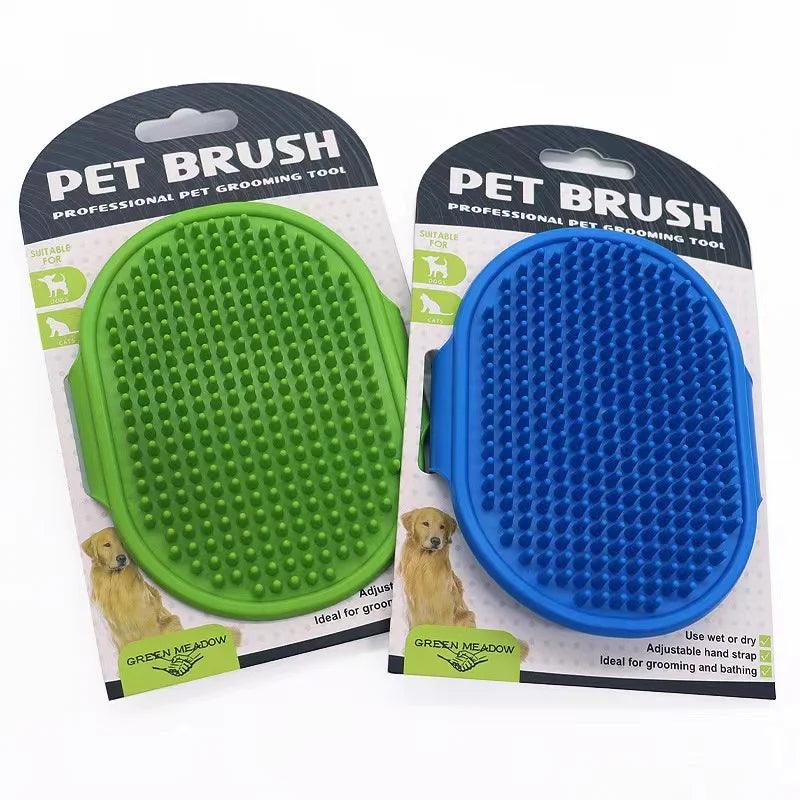 Pet shower brush silicone dog scrub massage brush cat cleaning shower gloves brush pet supplies - Ammpoure Wellbeing