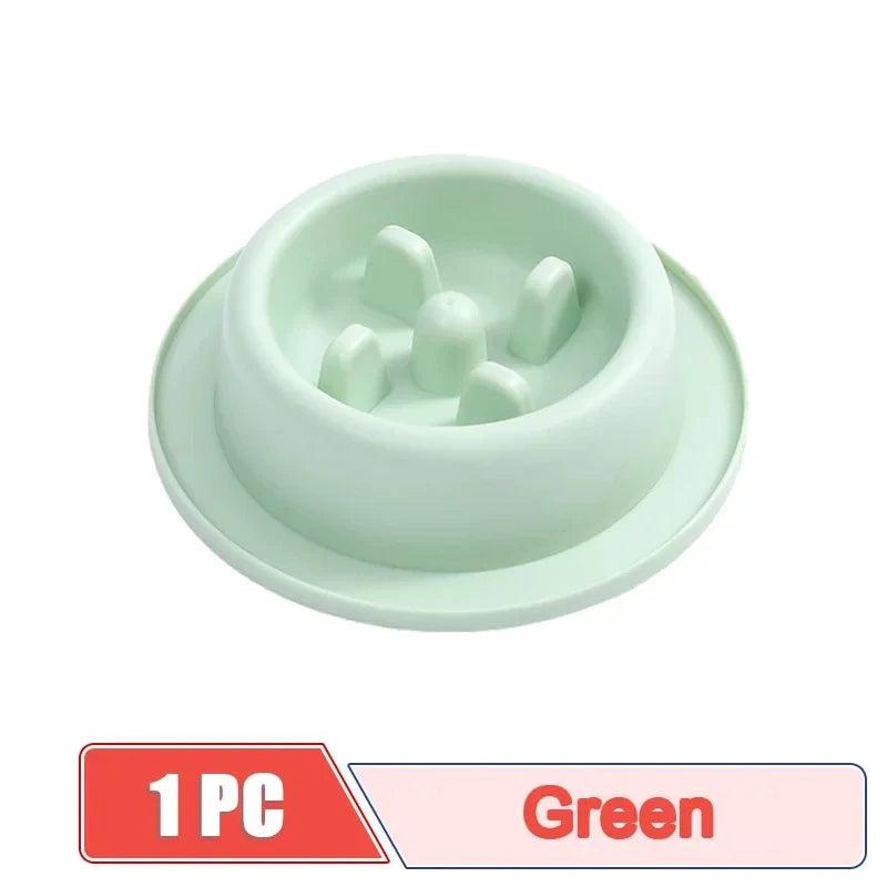 Pet Slow Food Bowl Dog Anti Suffocation Bowl Slow Food Plastic Puppy Cat Bowl Anti Swallow Plate Healthy Feeding Food Supplies - Ammpoure Wellbeing